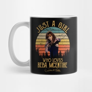 Just A Girl Who Loves Reba Music Design Mug